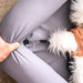The image shows a close-up of the attachment mechanism for the Paw PupLounge™ Memory Foam Bolster Dog Bed & Topper, demonstrating its secure hook system