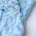 The image shows a close-up view of the Hello Doggie Bella Pup Sleeping Bag in baby blue with a visible zipper