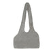 The image shows a dove grey, soft dog carrier with a clean and elegant design called the Hello Doggie Divine Dog Carrier