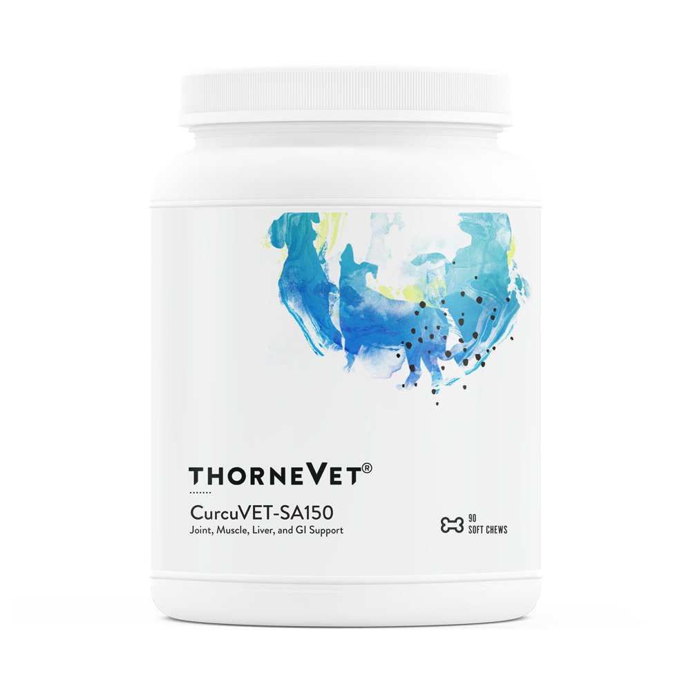 Thorne Vet CurcuVET Joint, Muscle, Liver and GI Support - 90 Soft Chews SA150 Front Part