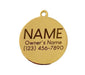 Two Tails Pet Company Lightning Bolt Pet ID Tags With Engraving Details