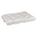 Winter White Bowsers Dream Futon Dog Bed in bright white fabric with thick quilted comfort