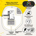 Yard diagram shows how underground wiring creates adjustable boundary zones for Dogtra EF3500 Rechargeable Containment System