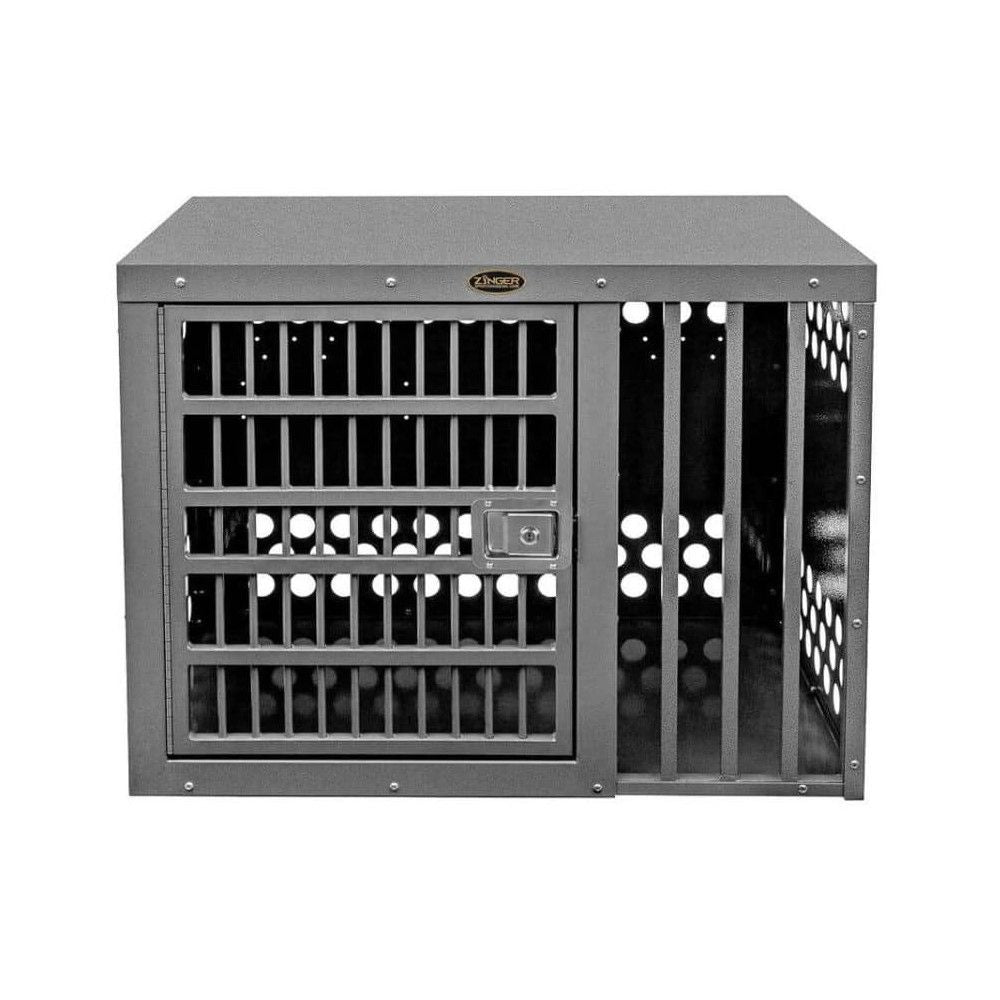 Zinger Heavy Duty Aluminum Cage Dog Crate Side Entry