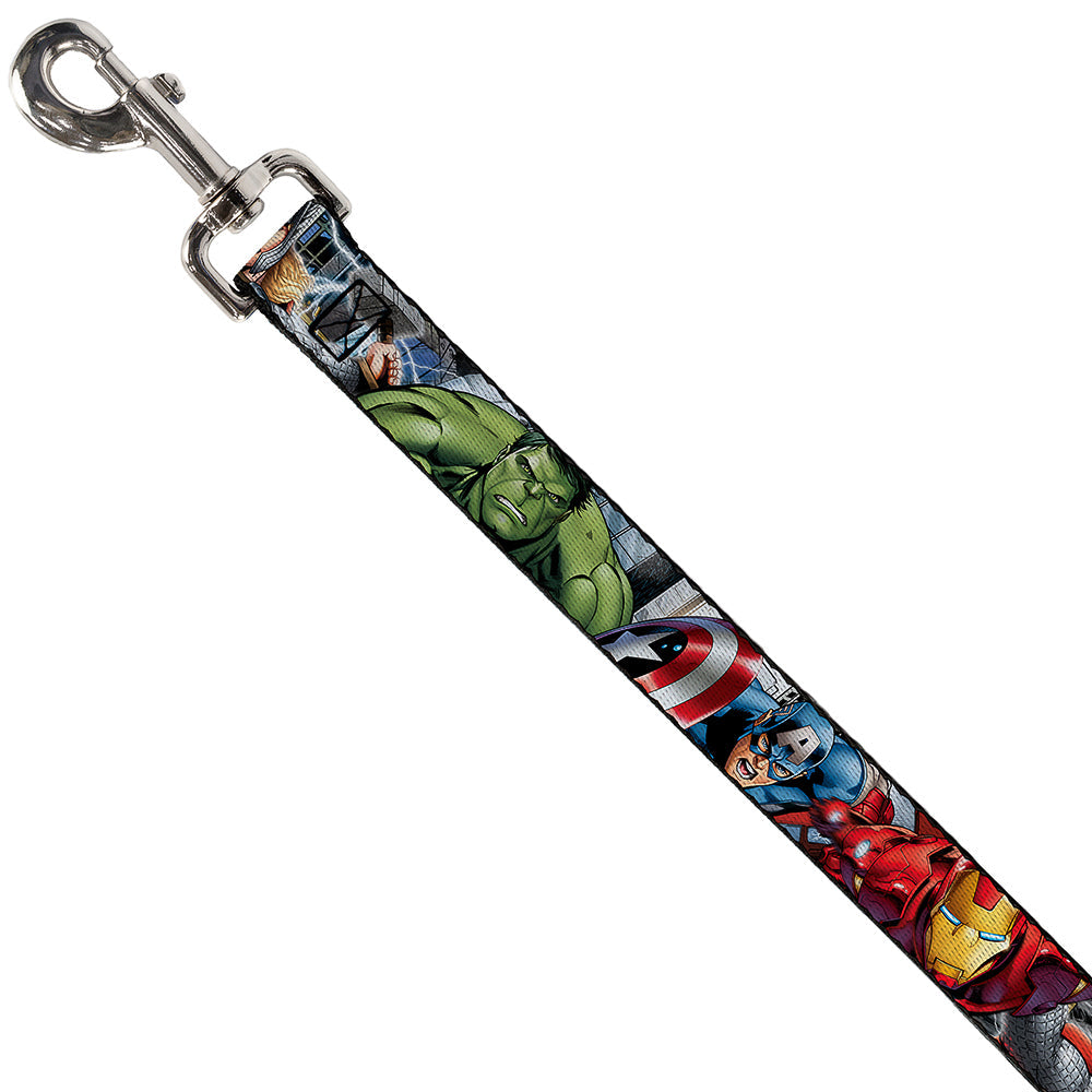 Dog Leash - Marvel Avengers 4-Superhero Poses CLOSE-UP