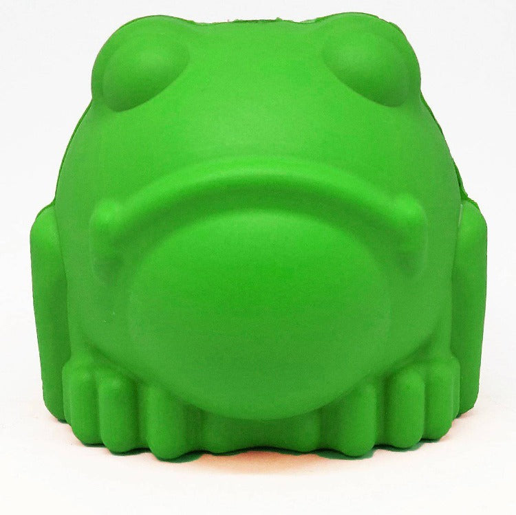 Bull Frog Durable Rubber Chew Toy & Treat Dispenser - Large