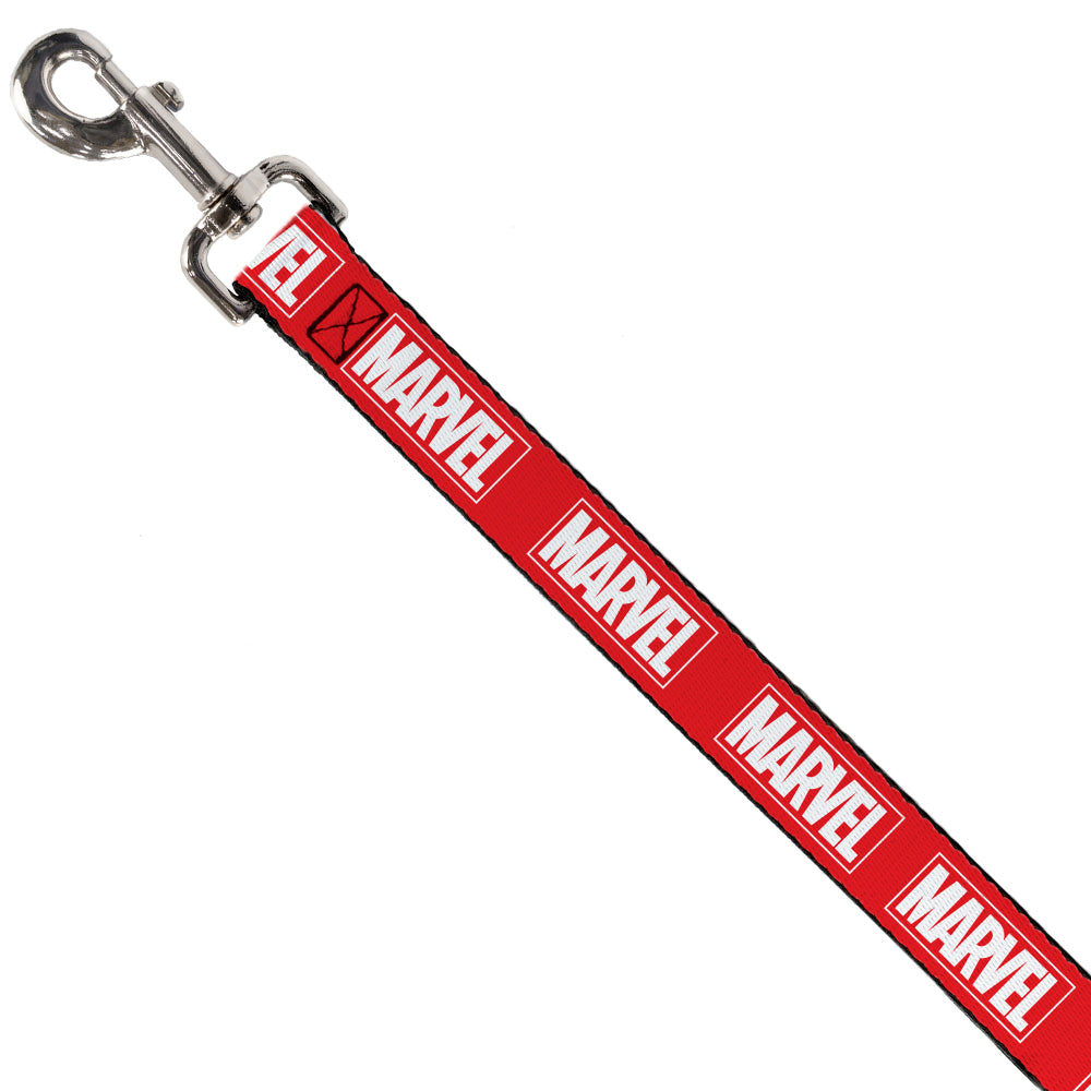 Dog Leash - MARVEL Red Brick Logo Red/White