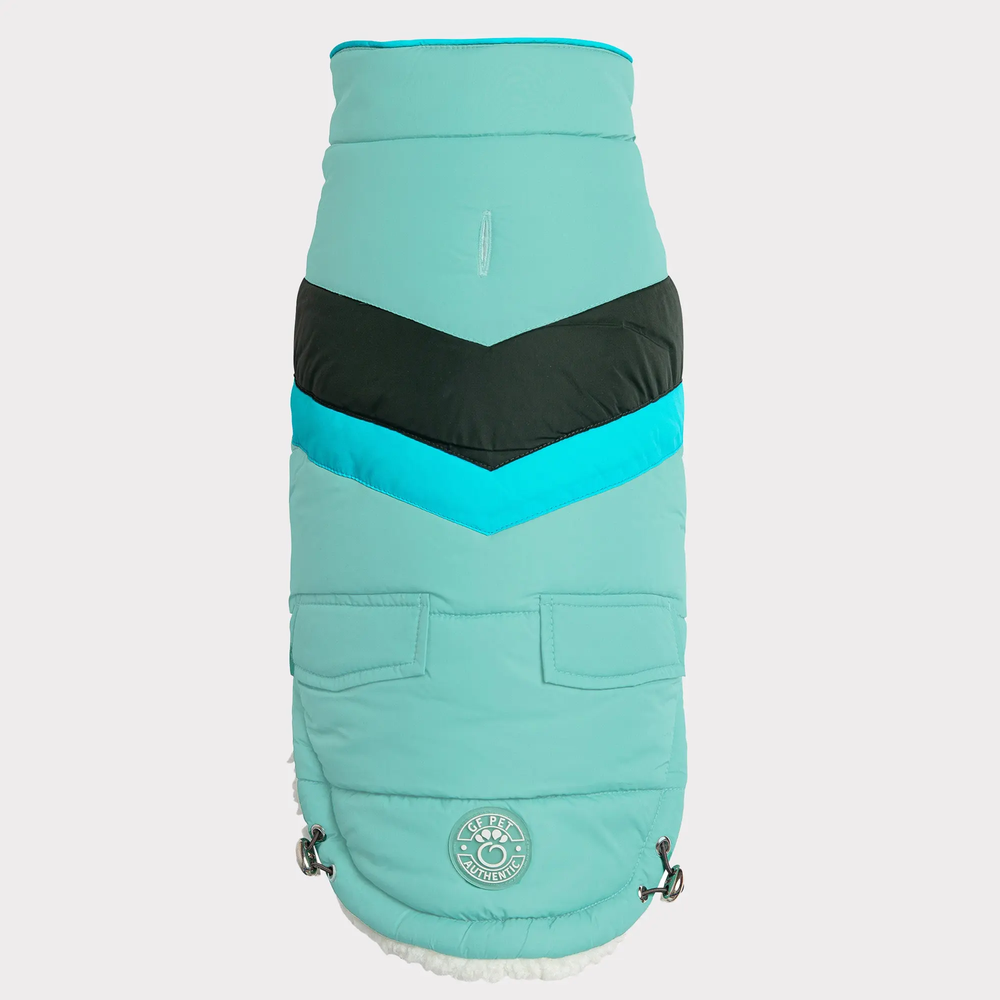 GF  PET  Alpine  Puffer  Winter  Dog  Jacket Light Aqua