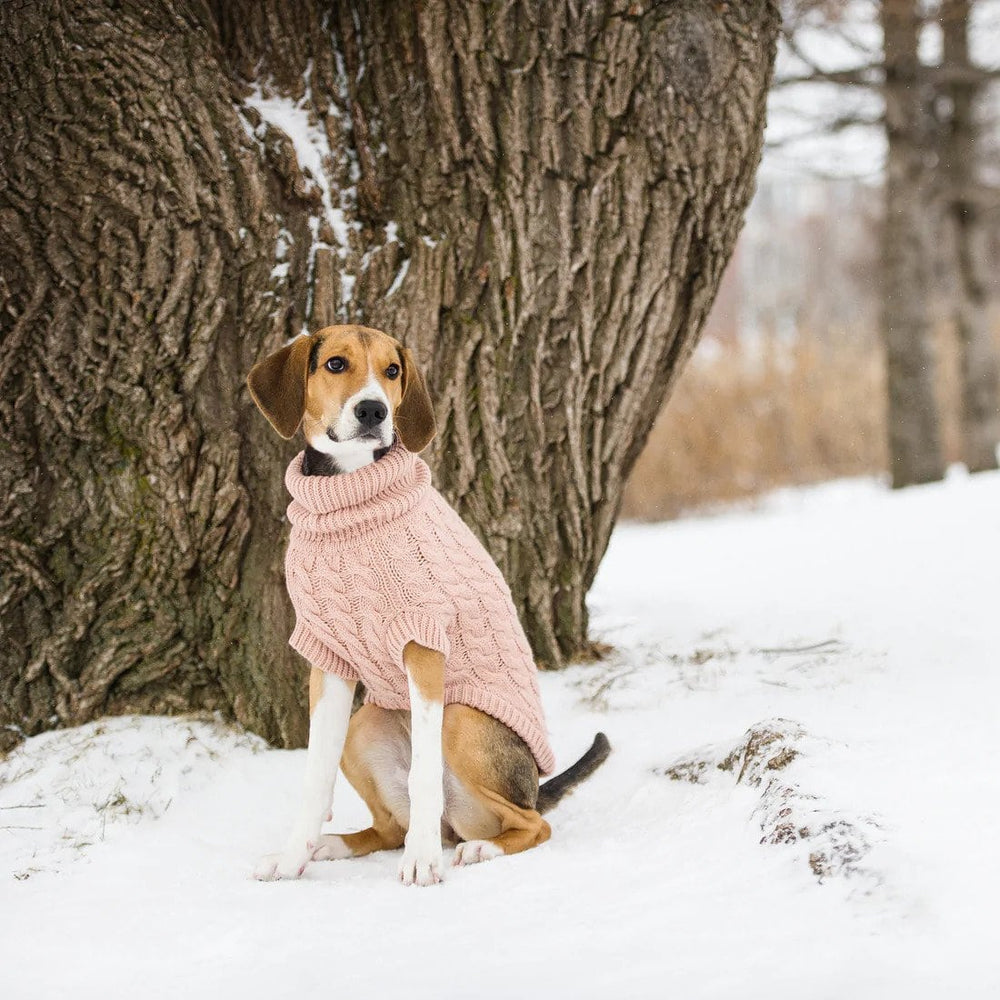 GF PET Chalet Dog Sweater Pink Quality Knit