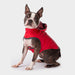 GF PET Dog Reversible Rain Coat Red Back Bungee Cord Adjustment