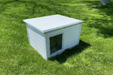 K9 Kennel Store 4' x 8' Value Kennel and Basic Vinyl Dog House Combo Cube Dog House