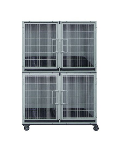 K9 Kennel Store Modular Powder Coated Cage Bank Kit 2 or 4 units