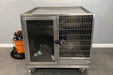 K9 Kennel Store Quick N Clean Single Unit Double Stack Stainless Steel Kennel Actual