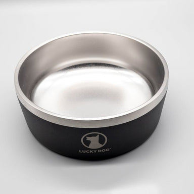 Lucky-Dog-INDULGE™-Double-Wall-Chip-Resistant-Stainless-Steel-Dog-Bowl-Black-Top
