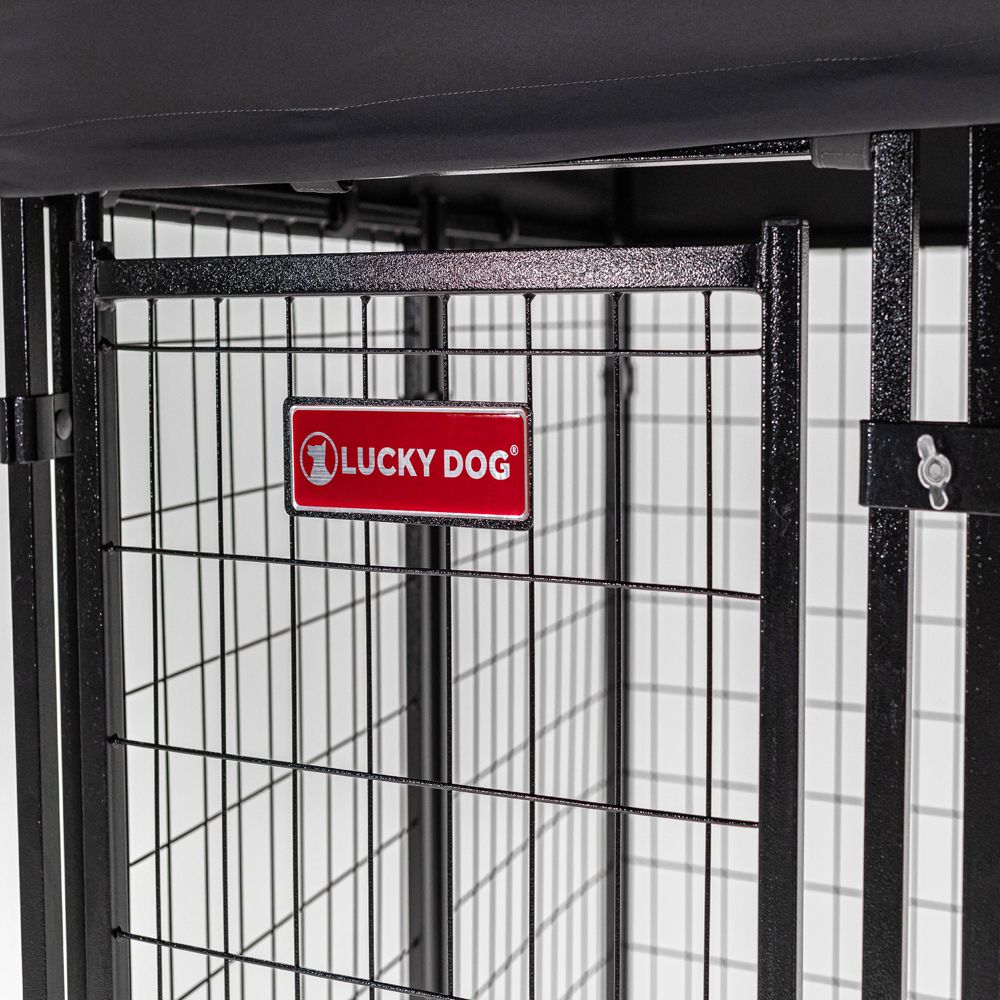 Lucky Dog® Stay Series™ Heavy Duty Wear Resistant Dog Kennel Powder Coated Finish