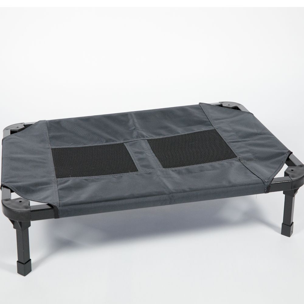 Lucky Dog® Waterproof and Breathable Elevated Bed Grey