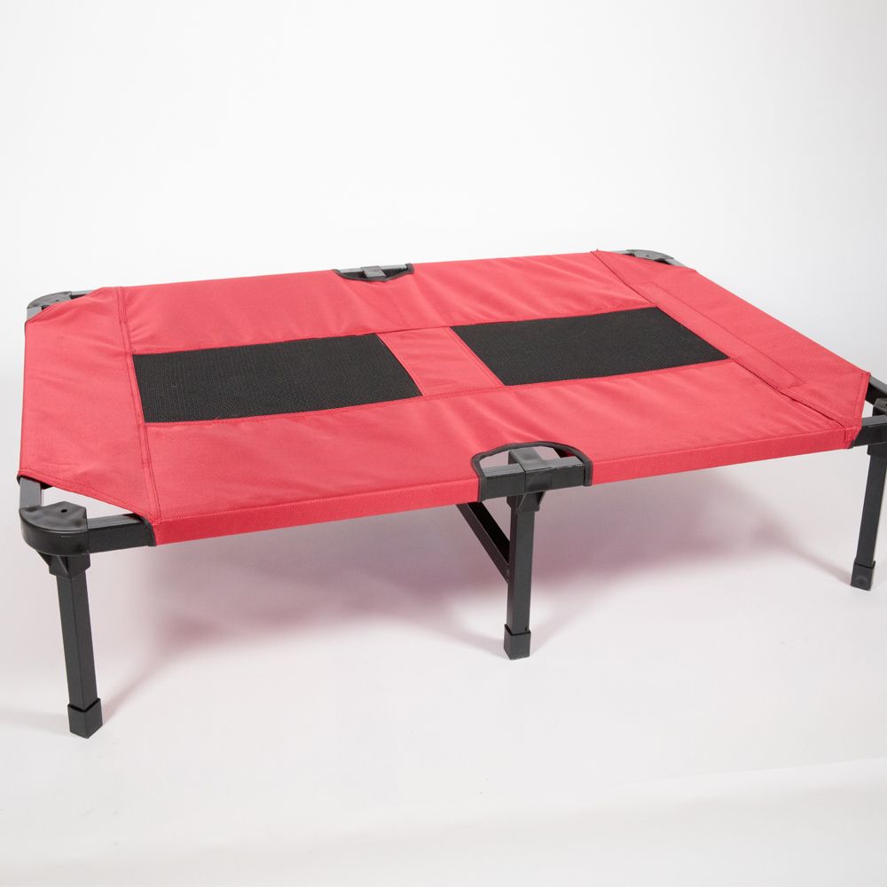 Lucky Dog® Waterproof and Breathable Elevated Bed Red