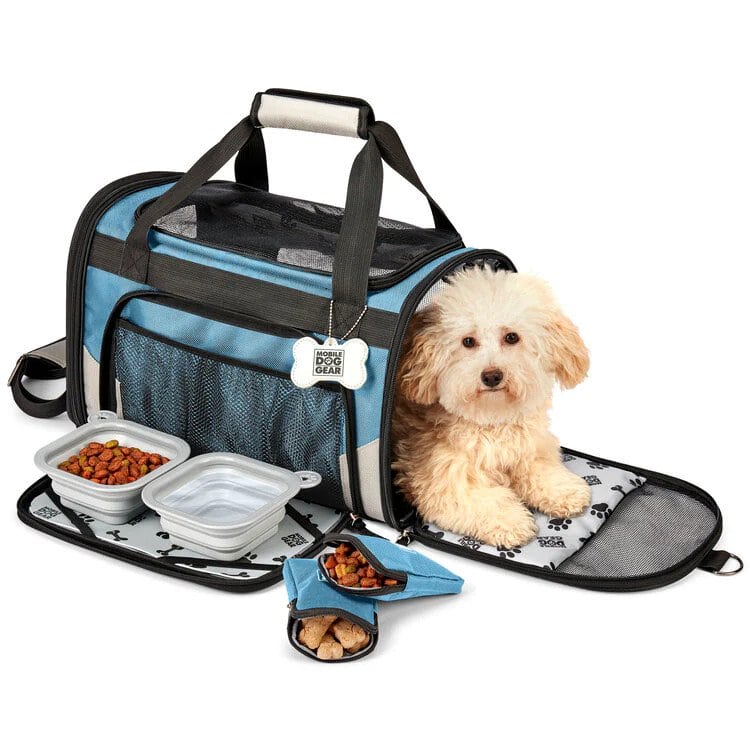 Mobile Dog Gear Patented Pet Carrier Plus Blue