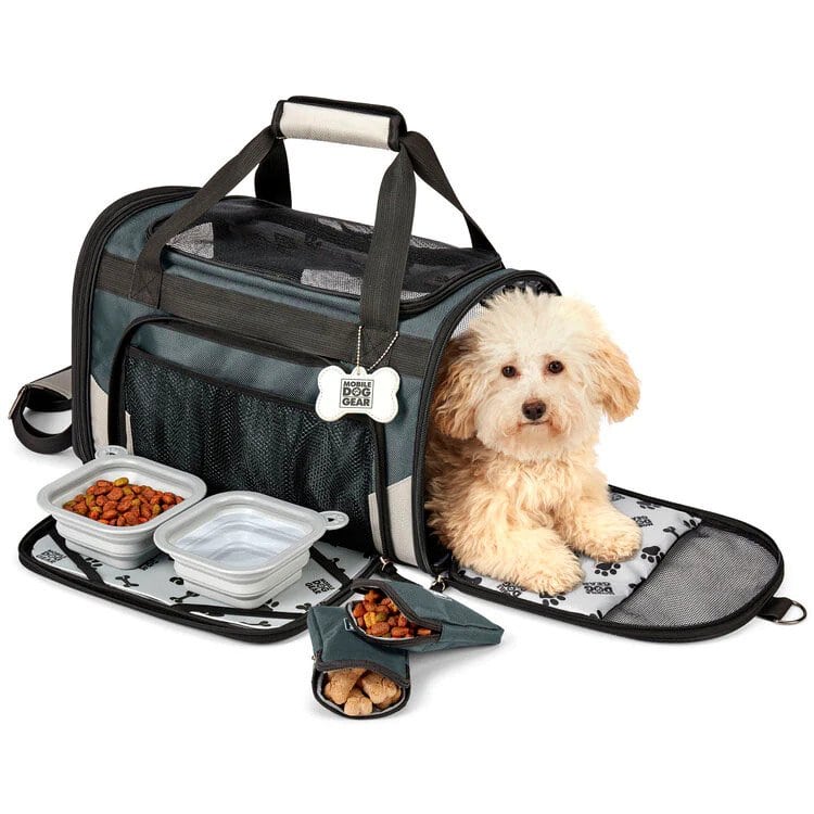 Mobile Dog Gear Patented Pet Carrier Plus Gray