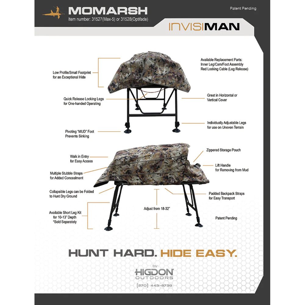 Momarsh Invisiman Dog Blind Parts And Features