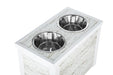 New Age Pet Extra Large Piedmont Pet Diner Distressed Top View