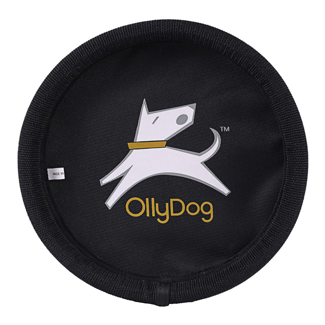 Olly Dog Flyer Disc Black TreeHugger Reverse Image