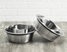 Pets Stop Food Safe Stainless Steel Dog Bowl with Rubber Rim Actual