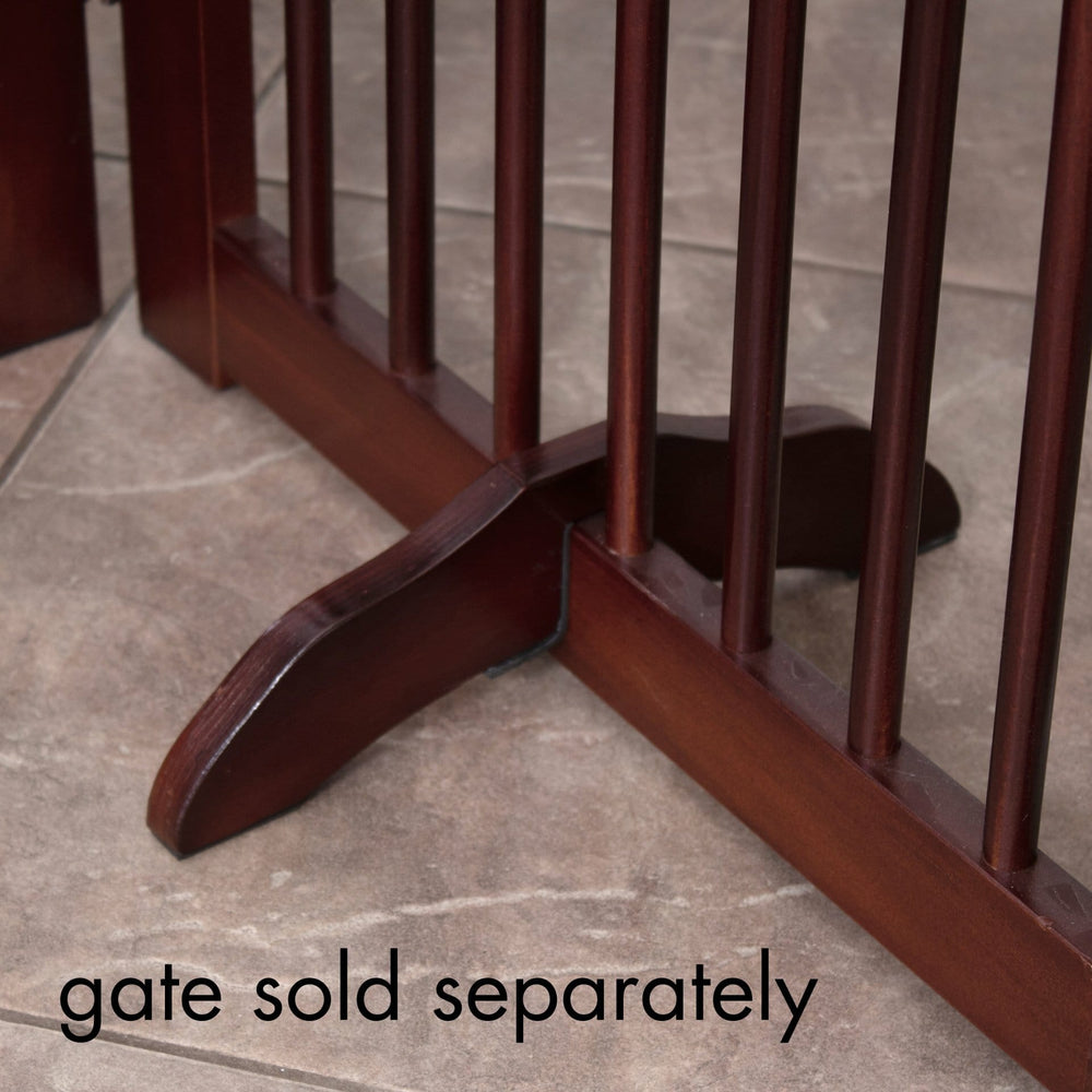 Primetime Petz 360˚ Configurable Dog Gate Support Feet Walnut Actual