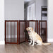 Primetime Petz 360˚ Configurable Dog Gate With Door Walnut 36 inches Actual