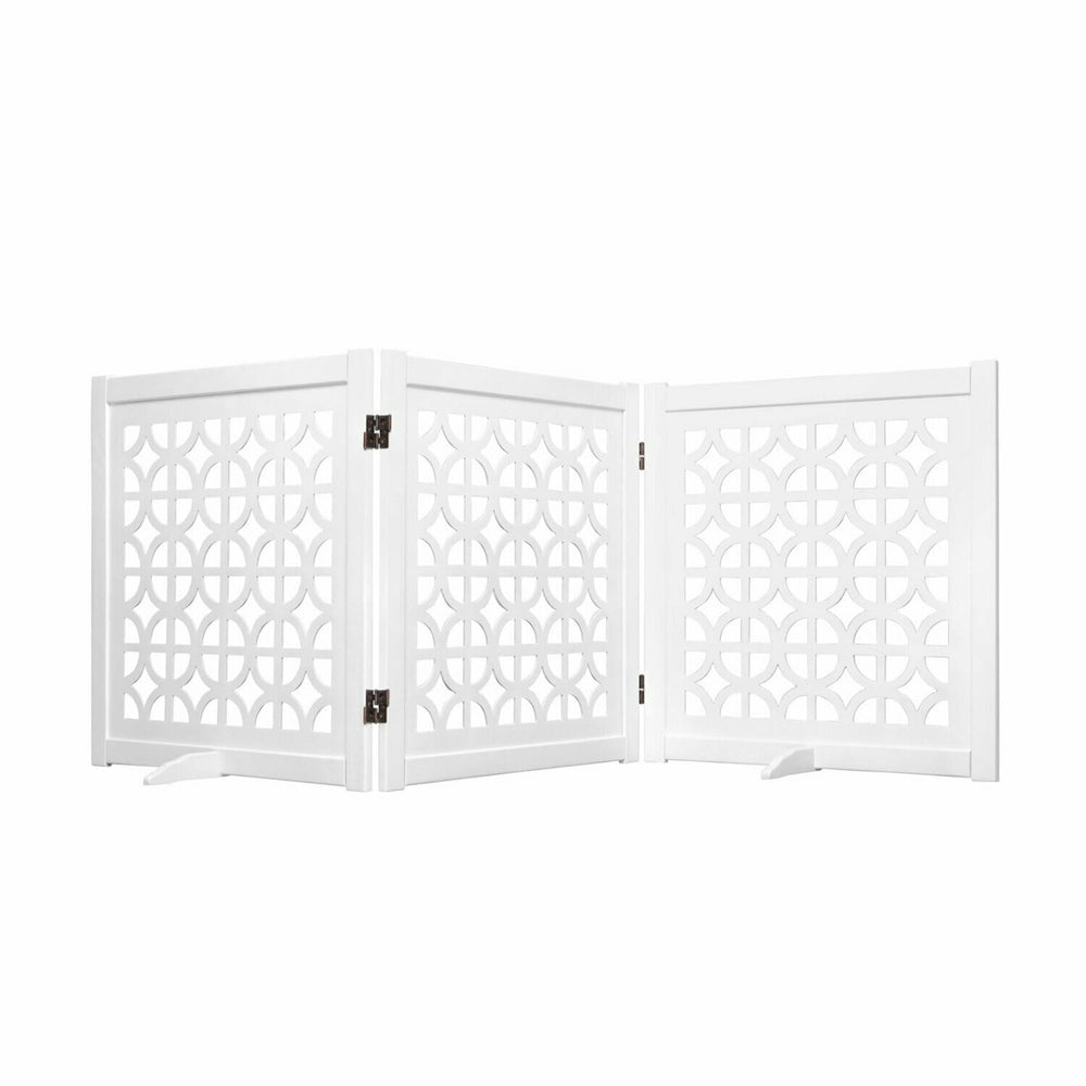 Primetime Petz Palm Springs Designer Dog Gate 27 Inches White