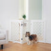 Primetime Petz Palm Springs Designer Dog Gate 36 Inches White Actual 1