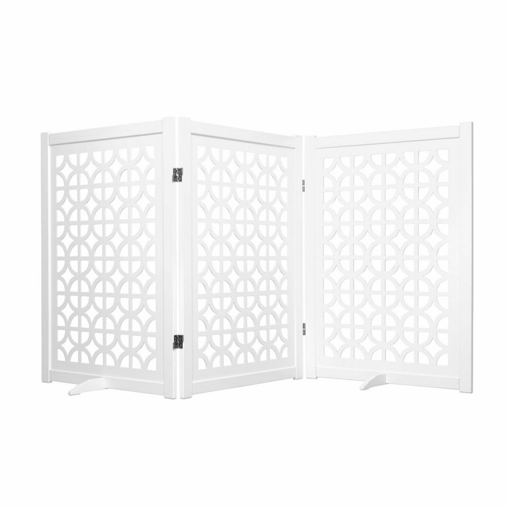 Primetime Petz Palm Springs Designer Dog Gate 36 Inches White