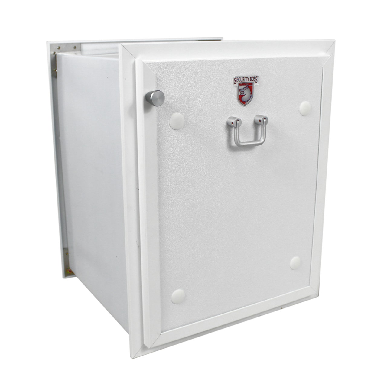 Security Boss SB72W Wall Mount Insulating Dog Door White Front Close