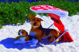 Shady Paws ABS Canopy Dog Shades Rhinestone Dog Print Actual