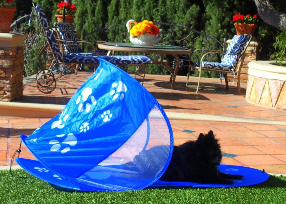 Shady Paws Dog Shade Tents Actual Blue