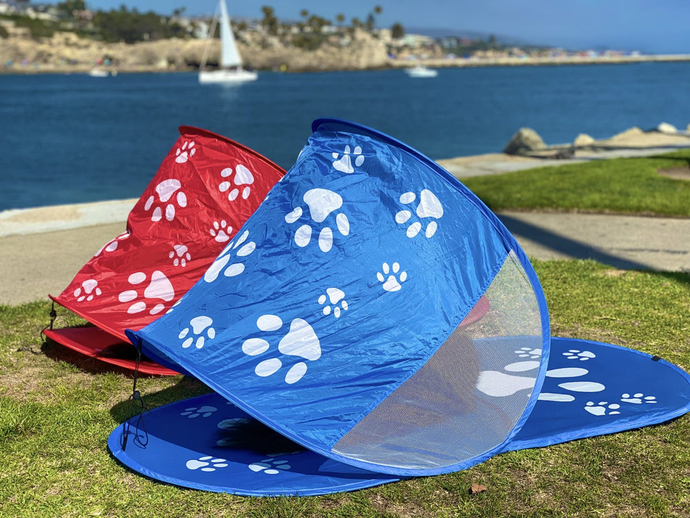 Shady Paws Dog Shade Tents Red And Blue